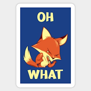 Oh Fox What by Tobe Fonseca Sticker